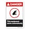 Signmission ANSI Danger, 10" X 7", Aluminum, OS-DS-A-710-L-19892 OS-DS-A-710-L-19892 - alternate 1